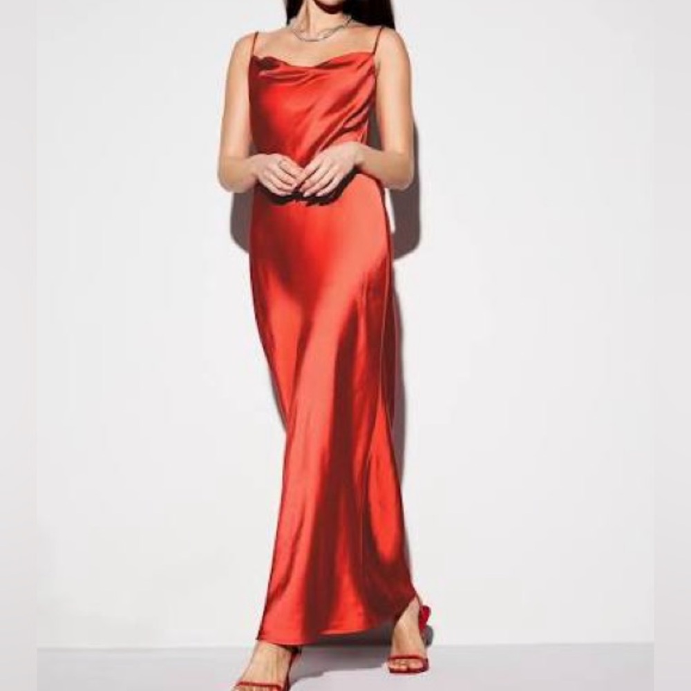 The Occasion by Old Navy Satin Cowl Maxi Dress